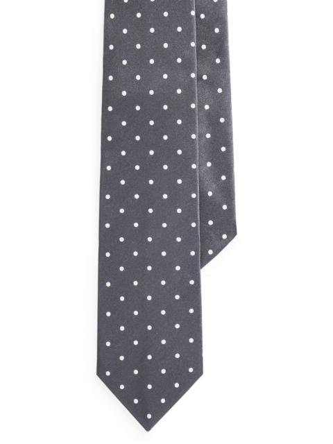 Ralph Lauren Men's Polka Dot Tie - Dark Grey