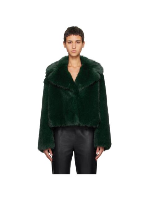 Green Samara Faux-Fur Jacket