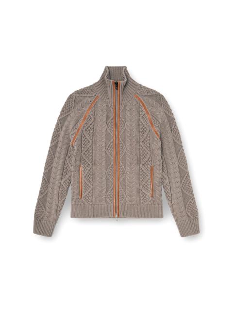 Diesel ZIP CARDIGAN IN CABLE KNIT