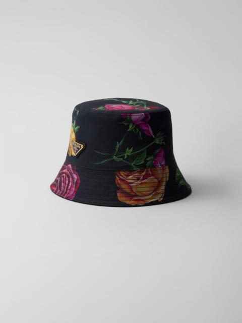 Prada Reversible printed cotton bucket hat