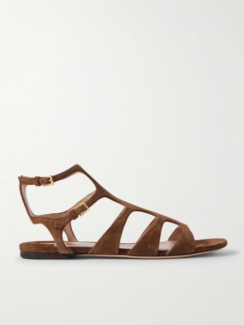 TOM FORD Paradise Cutout Suede Sandals