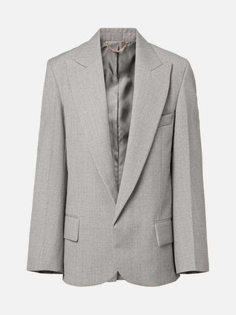Victoria Beckham Single-breasted virgin wool blazer