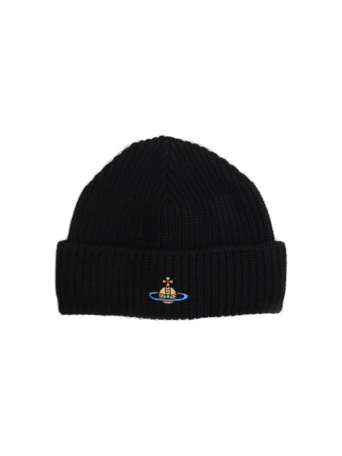 Vivienne Westwood Orb Embroidered Knitted Beanie