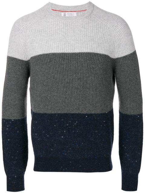 Brunello Cucinelli striped knitted sweater