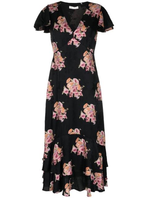 LoveShackFancy Elowen floral-print midi dress