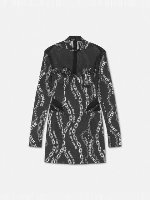 VERSACE JEANS COUTURE Chain Couture Mesh Mini Dress