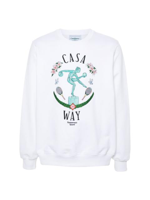 Statue En Marbre embroidered sweatshirt