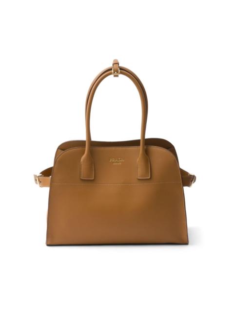 Prada medium leather tote bag