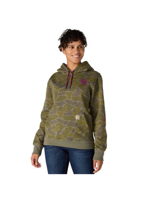 Carhartt Women's Relaxed Fit Midweight Logo Sleeve Graphic Printed Sweatshirt