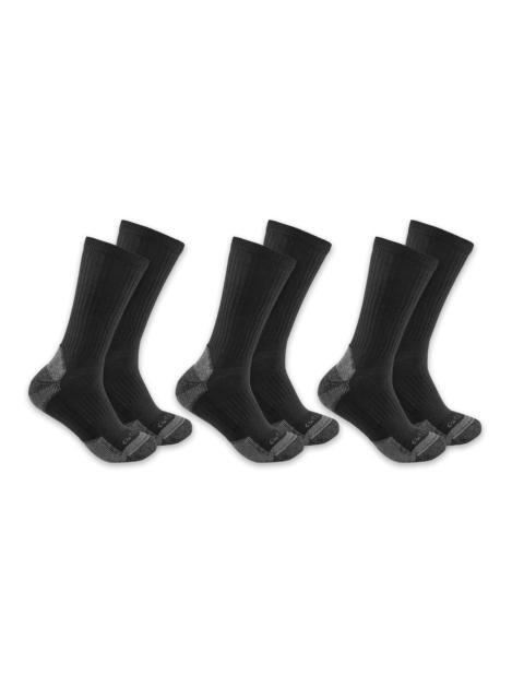 Carhartt Midweight Cotton Blend Crew Sock 3-Pack