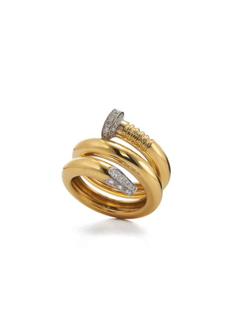 DAVID WEBB Diamond Nail Ring