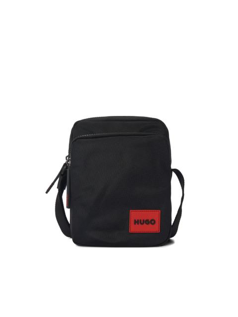 HUGO zip pocket messenger bag