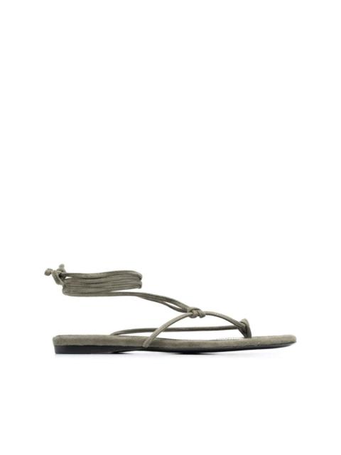 THE ATTICO ankle-tie flat sandals
