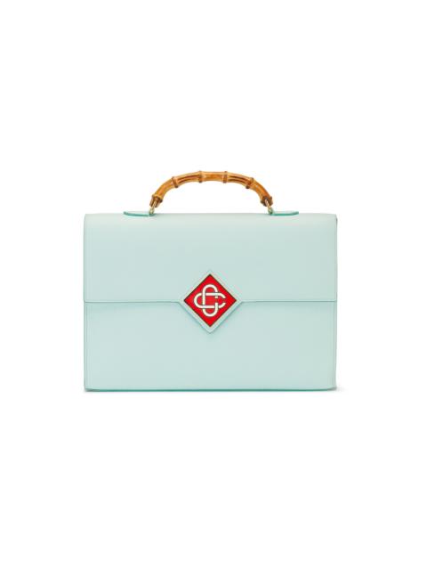 CASABLANCA Blue Leather Computer Case