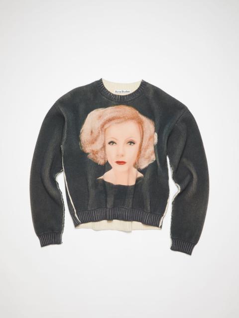 Acne Studios Printed sweater - Washed Black