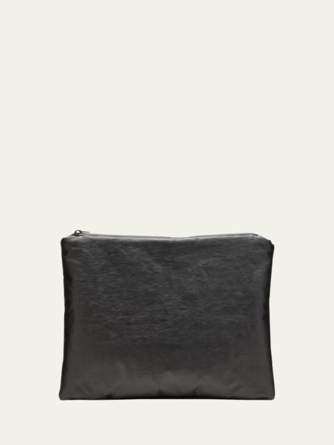 KASSL Editions Zip Faux-Leather Clutch Bag