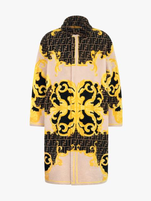 FENDI Fendace multicolor shearling coat