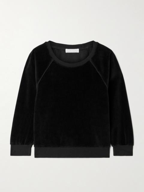 SUZIE KONDI Saba Cotton-blend Velour Sweatshirt