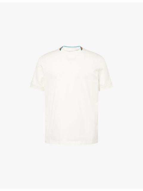 Paul Smith Stripe-Trim Short-Sleeve Cotton T-Shirt