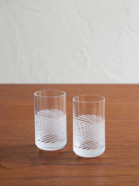 Brunello Cucinelli Set Of Two Whisky Glasses