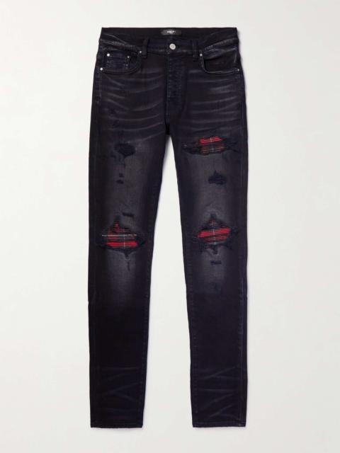 AMIRI MX1 Skinny-Fit Panelled Distressed Jeans
