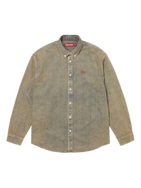 Supreme Supreme SS26 Small Box Denim Shirt 'Dirty Indigo' SUP-SS26-362-DND