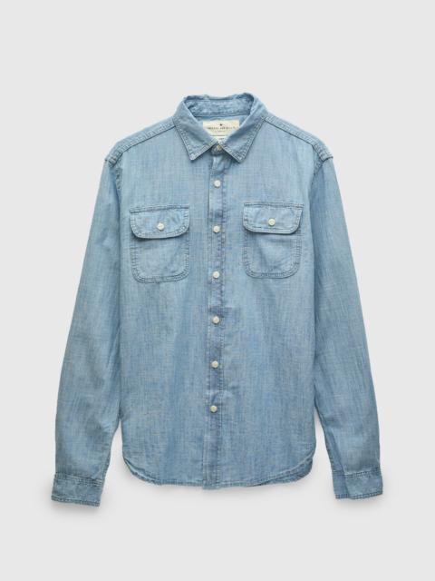 imogene + willie Earl Chambray Shirt in Washed Indigo