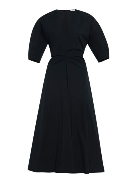 ROSETTA GETTY Stretch-Cotton Poplin Dress black