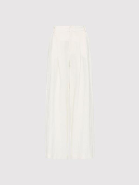 ST. AGNI Tailored Linen Pants - Ivory