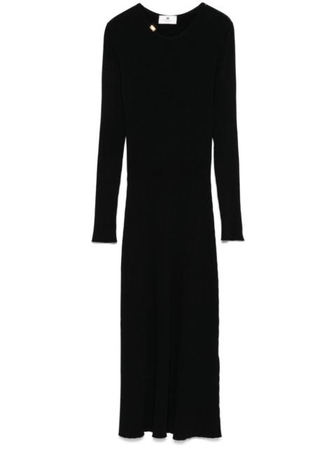 ELISABETTA FRANCHI ribbed-knit midi dress