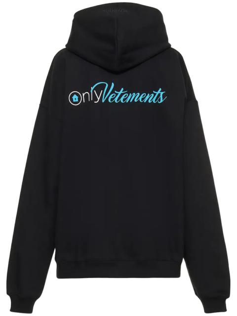 Only Vetements print molleton hoodie