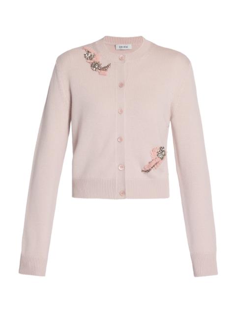 Erdem Embellished Long Sleeve Cardigan