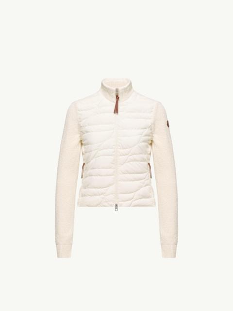 Moncler Cotton Blend Padded Zip-Up Cardigan