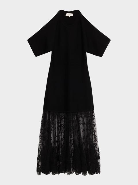 Sea Diane Knit Lace Midi Dress