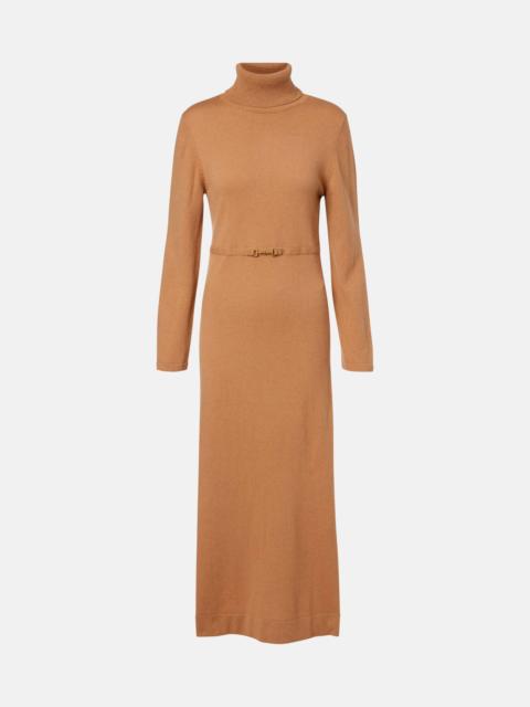 RIXO Elliette wool and cashmere midi dress