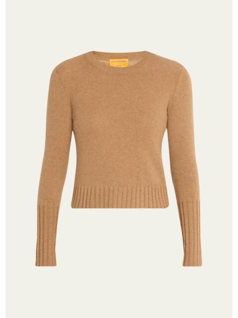 GUEST IN RESIDENCE Shrunken Crewneck Sweater in Cashmere