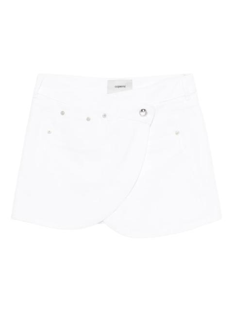 COPERNI Coperni Studded Overlap Mini Skirt