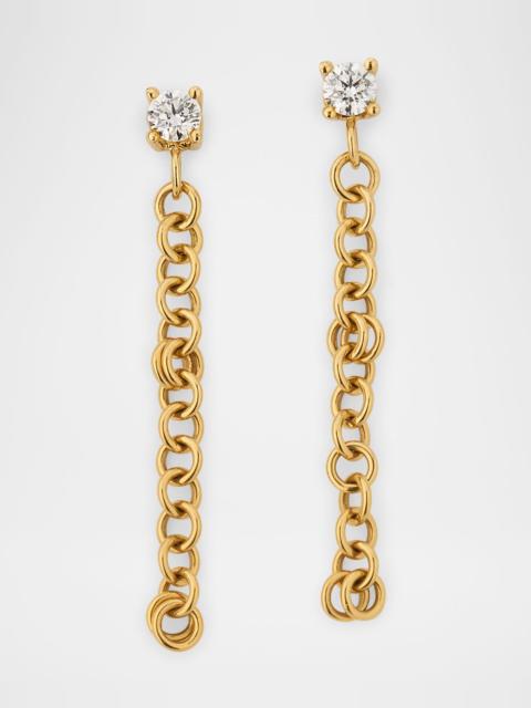 Spinelli Kilcollin 18K Anaka White Diamond Earrings