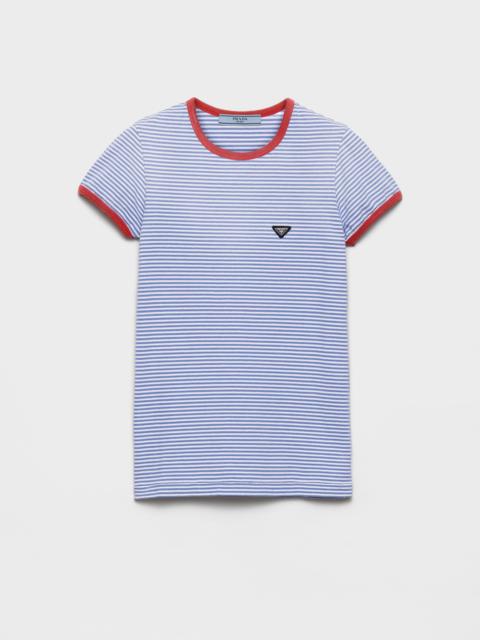 Prada Striped jersey T-shirt