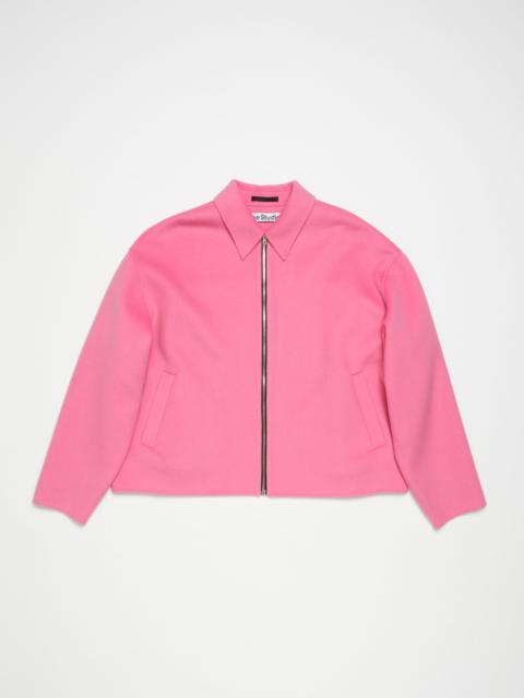 Wool zipper jacket - Bubble Pink