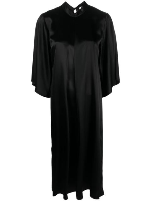 forte_forte satin shift midi dress
