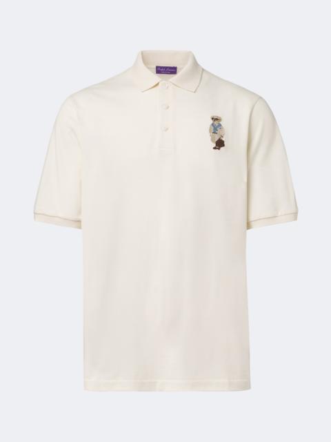 Ralph Lauren Polo Bear cotton and cashmere piqué polo shirt