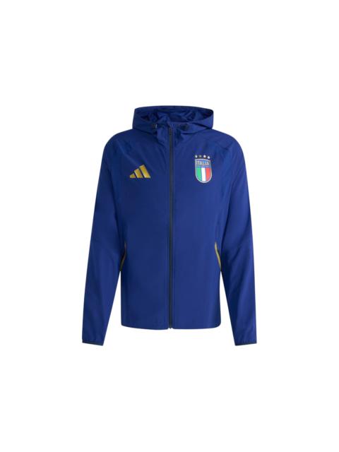 adidas adidas Italy Tiro Travel Full Zip Windbreaker Victory Blue