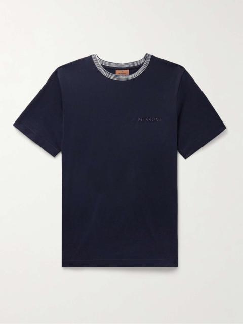 Missoni Logo-Embroidered Cotton-Jersey T-Shirt