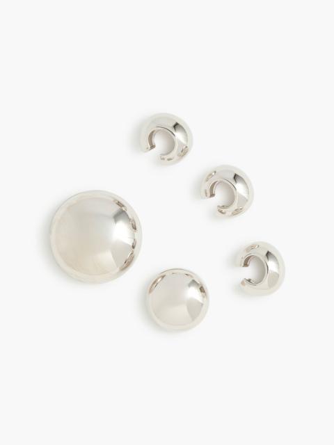 BRANDON MAXWELL The Nova Dot Cluster Earring Set in Silver