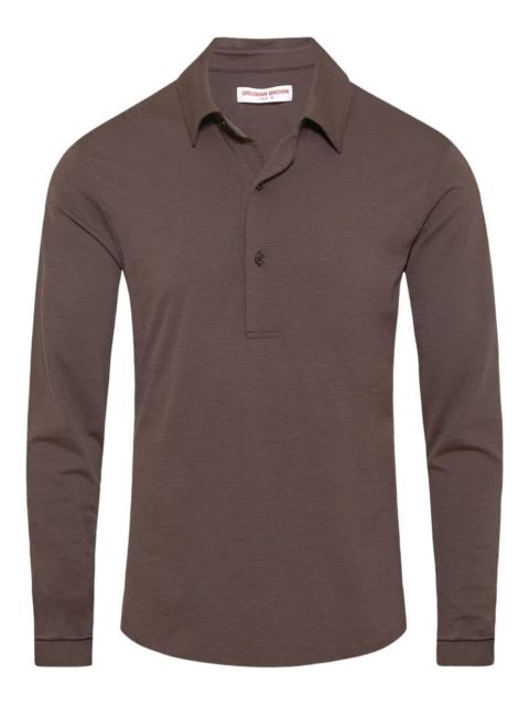 ORLEBAR BROWN Sebastian long-sleeve merino-wool polo shirt