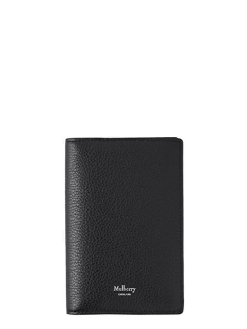 Mulberry Passport Cover Small Classic Grain (Black)
