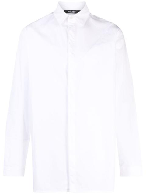 long-sleeve cotton shirt