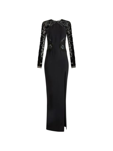 ELISABETTA FRANCHI lace sequin-embellished maxi dress