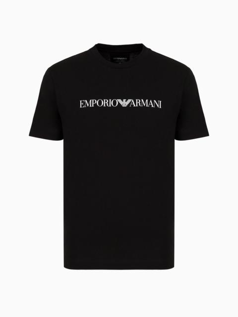 EMPORIO ARMANI Pima-jersey T-shirt with logo print